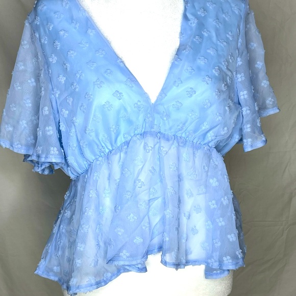 SHEIN Tops - SHEIN Blue Blouse